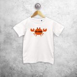 Oh crab!' kind shirt met korte mouwen
