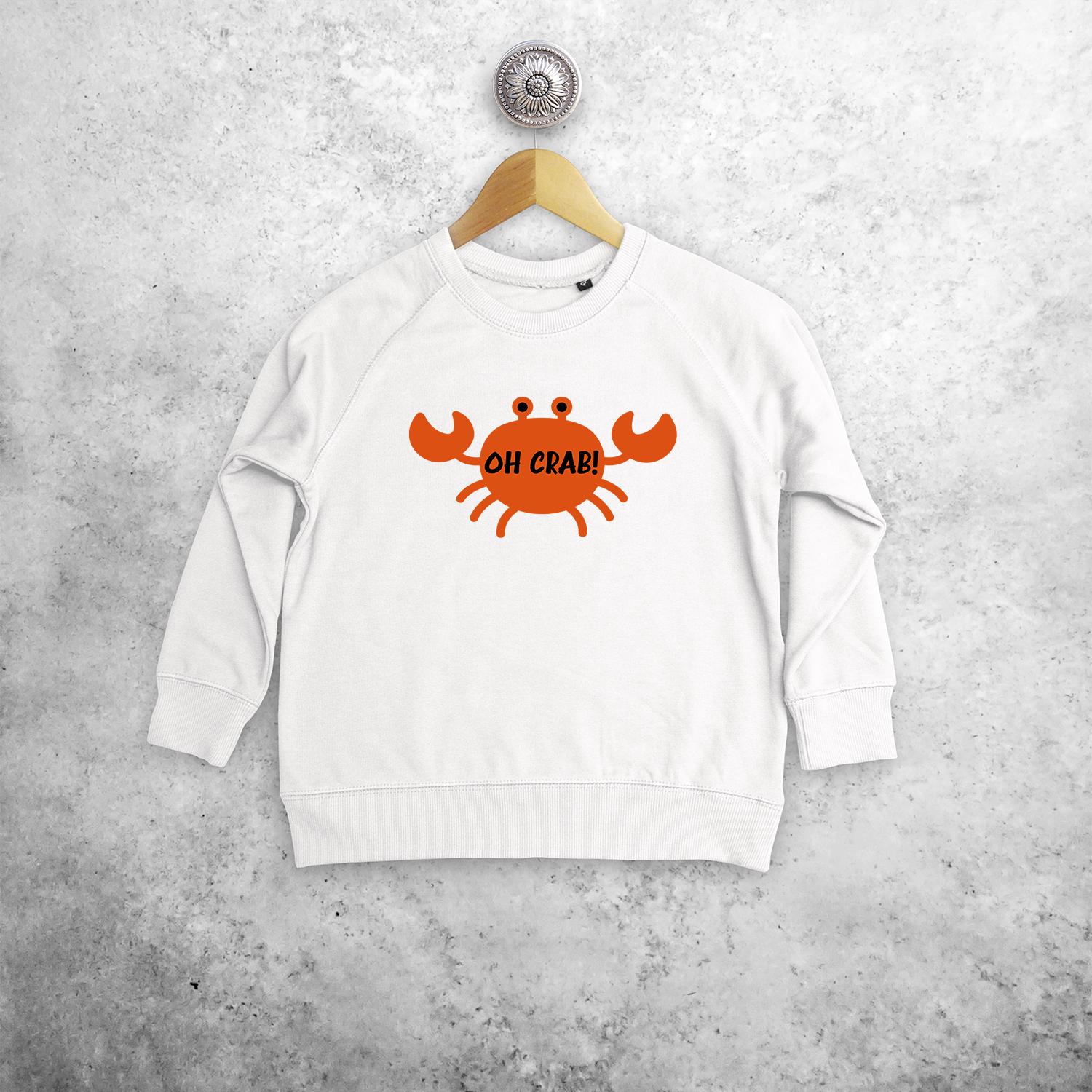 'Oh crab!' kids sweater