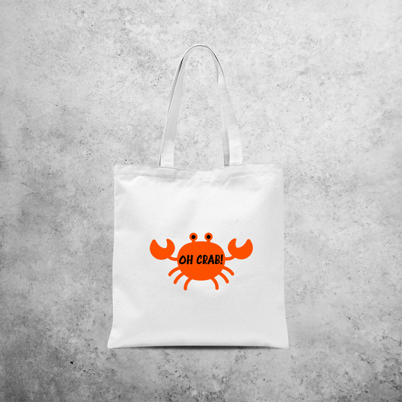 'Oh crab!' tote bag