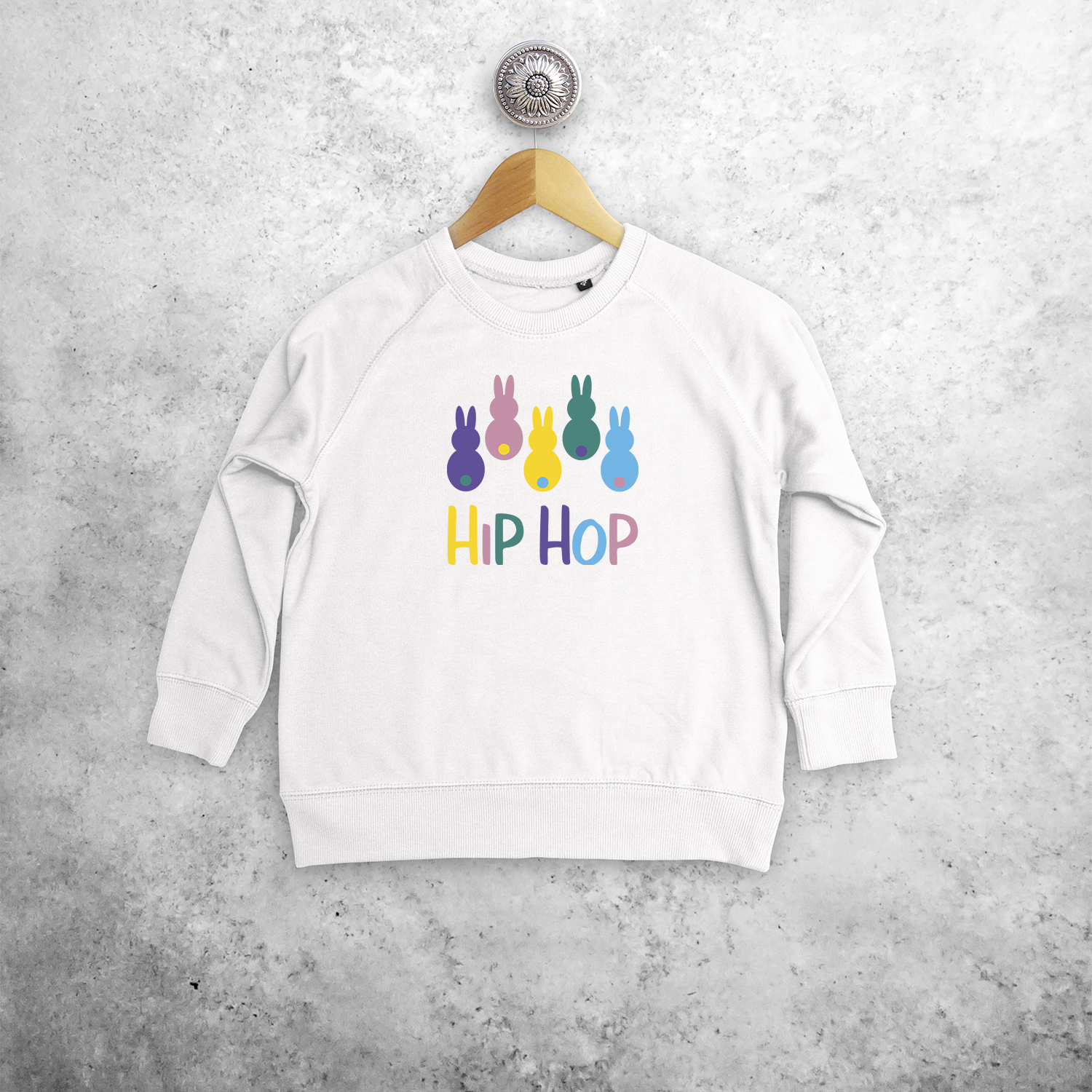 'Hip hop' bunnies kids sweater