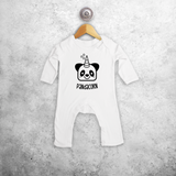 Pandacorn baby romper met lange mouwen