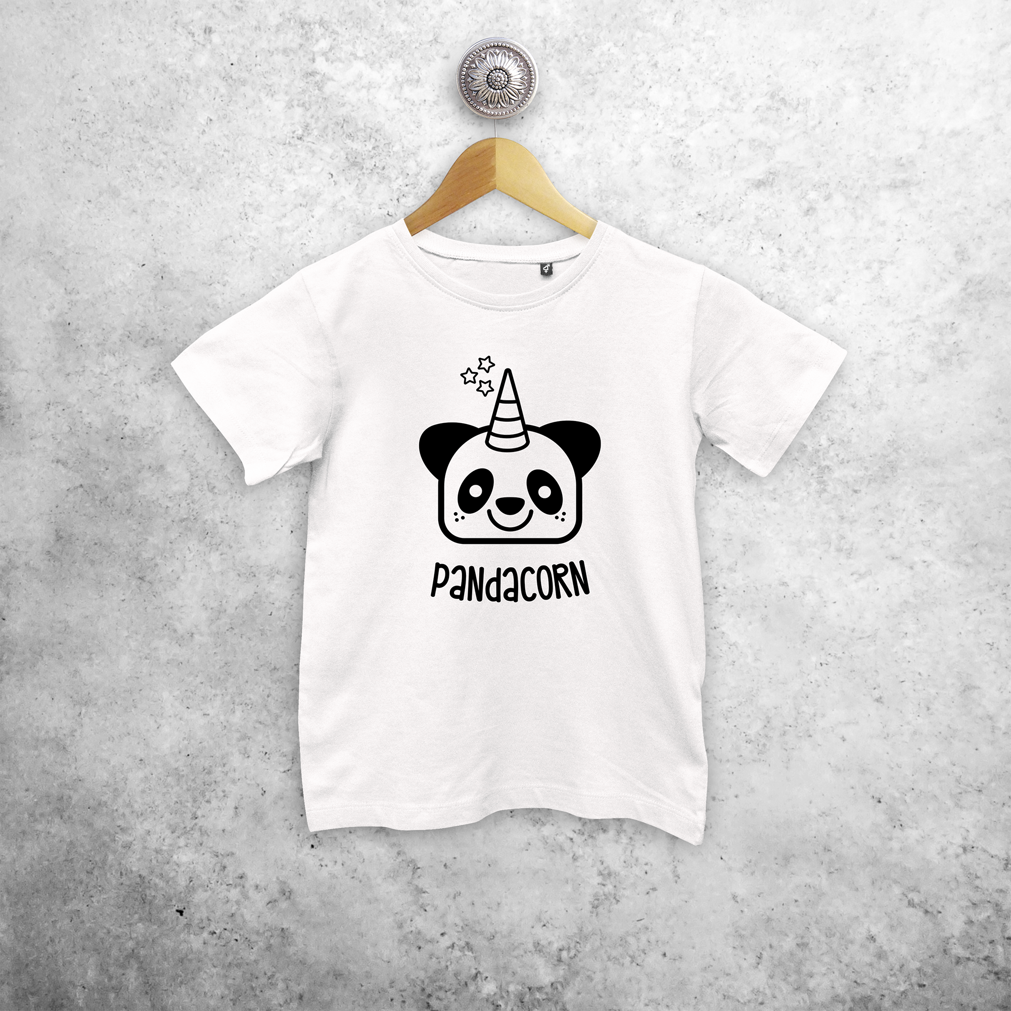 Pandacorn kind shirt met korte mouwen