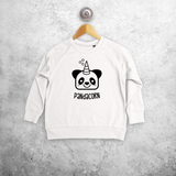 Pandacorn kids sweater