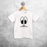 Bunny ears kids shortsleeve shirt