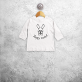 Easter bunny baby longsleeve shirt