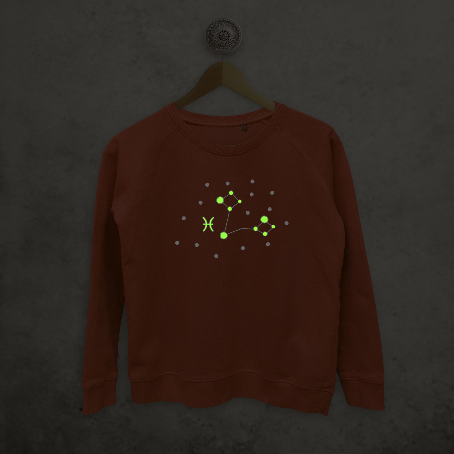 Star sign glow in the dark sweater