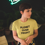'Planet over profit' volwassene shirt