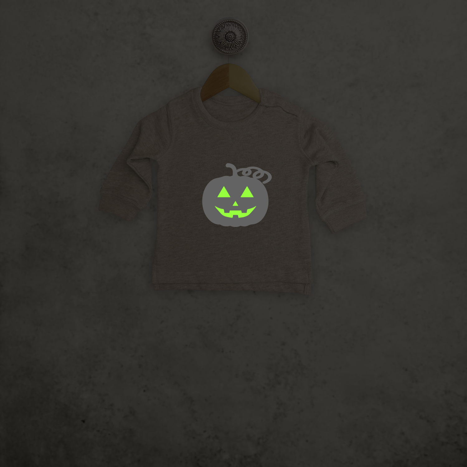 Pumpkin glow in the dark baby sweater