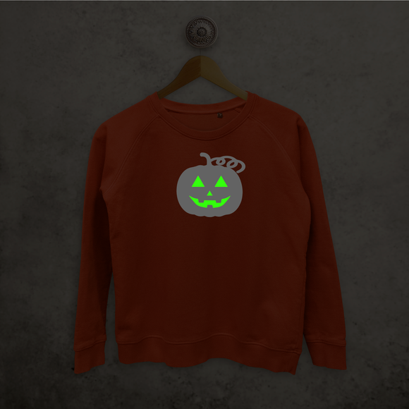Pumpkin glow in the dark sweater