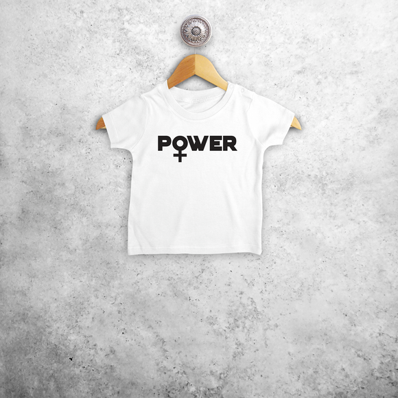 'Power' baby shortsleeve shirt