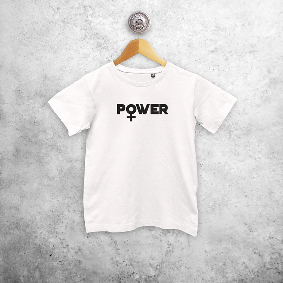 'Power' kind shirt met korte mouwen