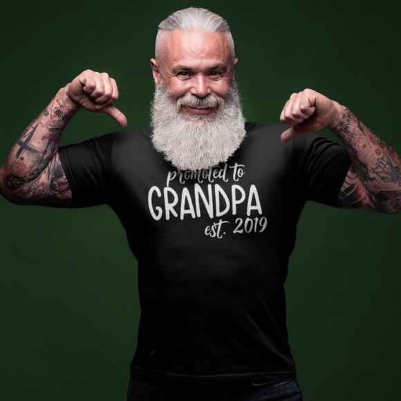 'Promoted to grandpa' volwassene shirt