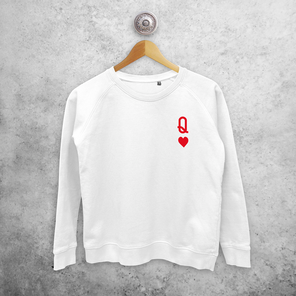'Queen of hearts' sweater