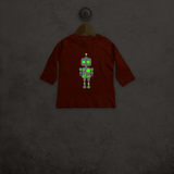 Robot glow in the dark baby longsleeve shirt