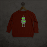 Robot glow in the dark kids sweater