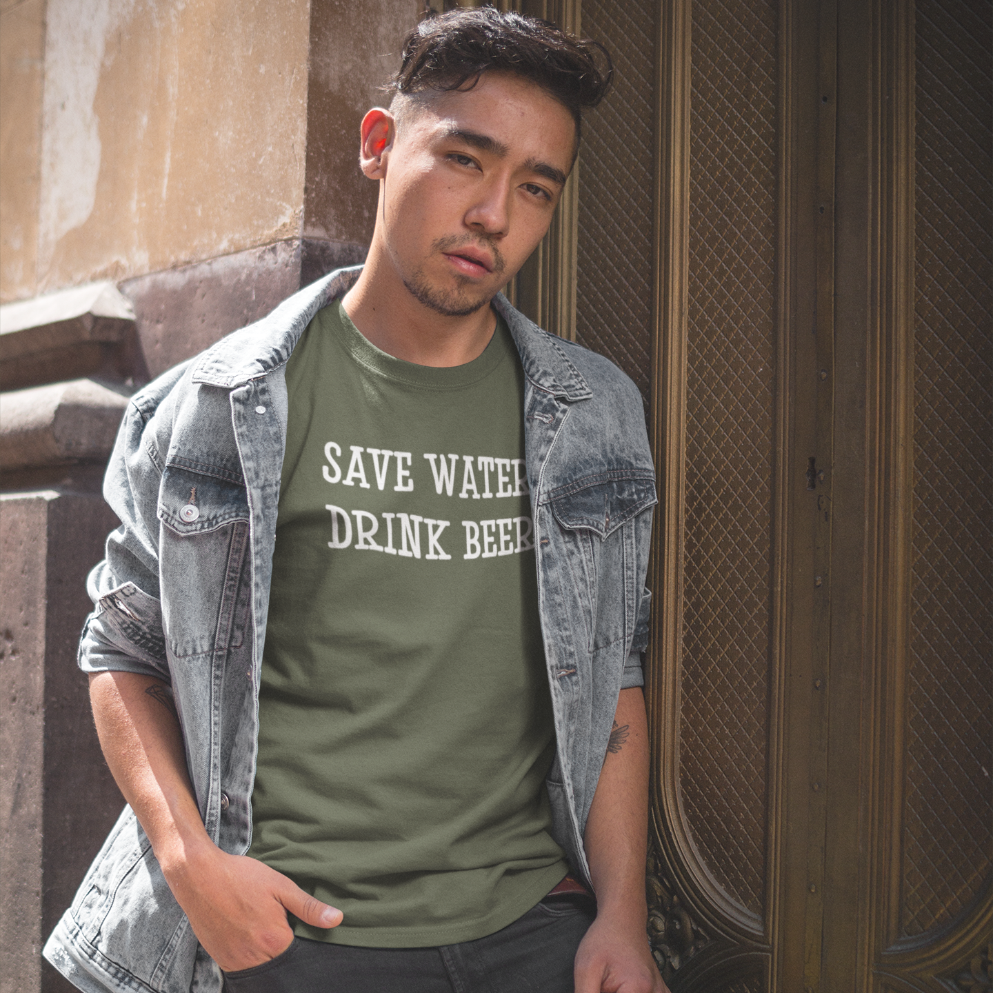 'Save water, drink beer' adult shirt