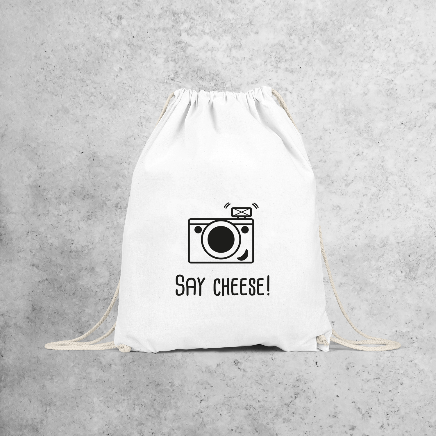 'Say cheese' backpack