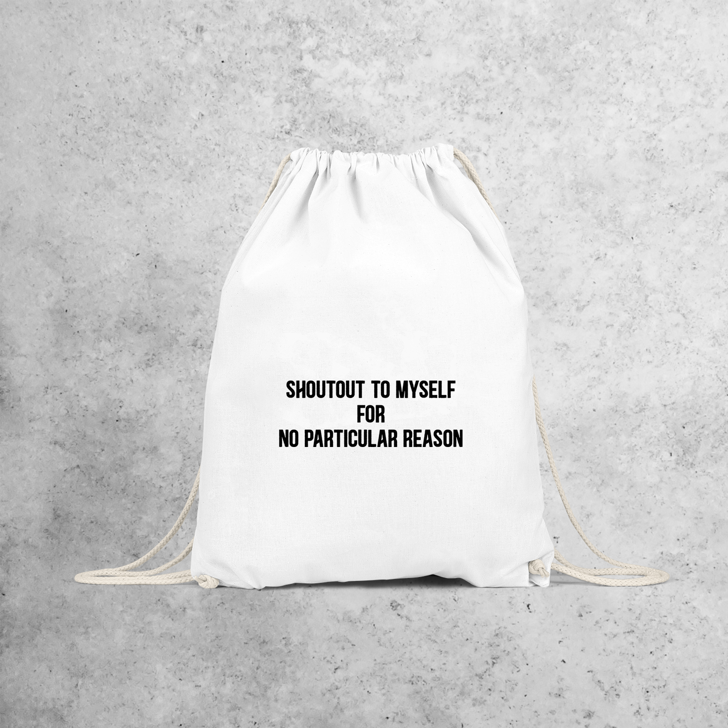'Shoutout to myself for no particular reason' backpack