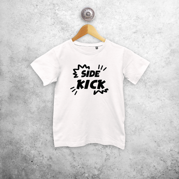'Side kick' kind shirt met korte mouwen