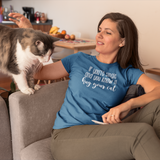 'If you're single and you know it, hug your cat' adult shirt