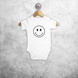 Smiley baby shortsleeve bodysuit