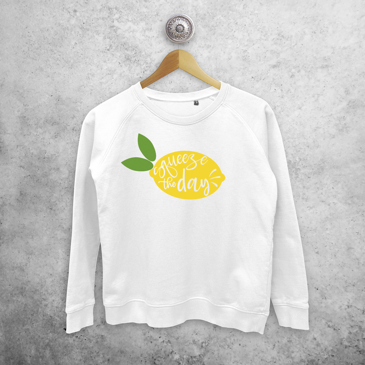'Squeeze the day' sweater