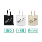 'My blood type is coffee' tote bag