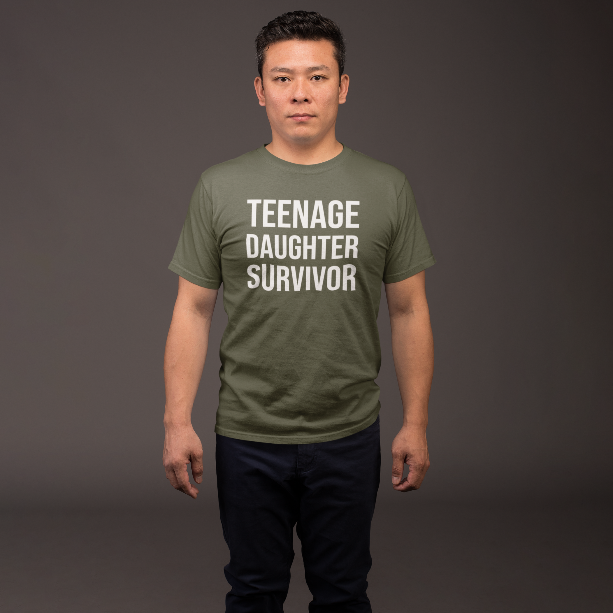 'Teenage daughter survivor' volwassene shirt