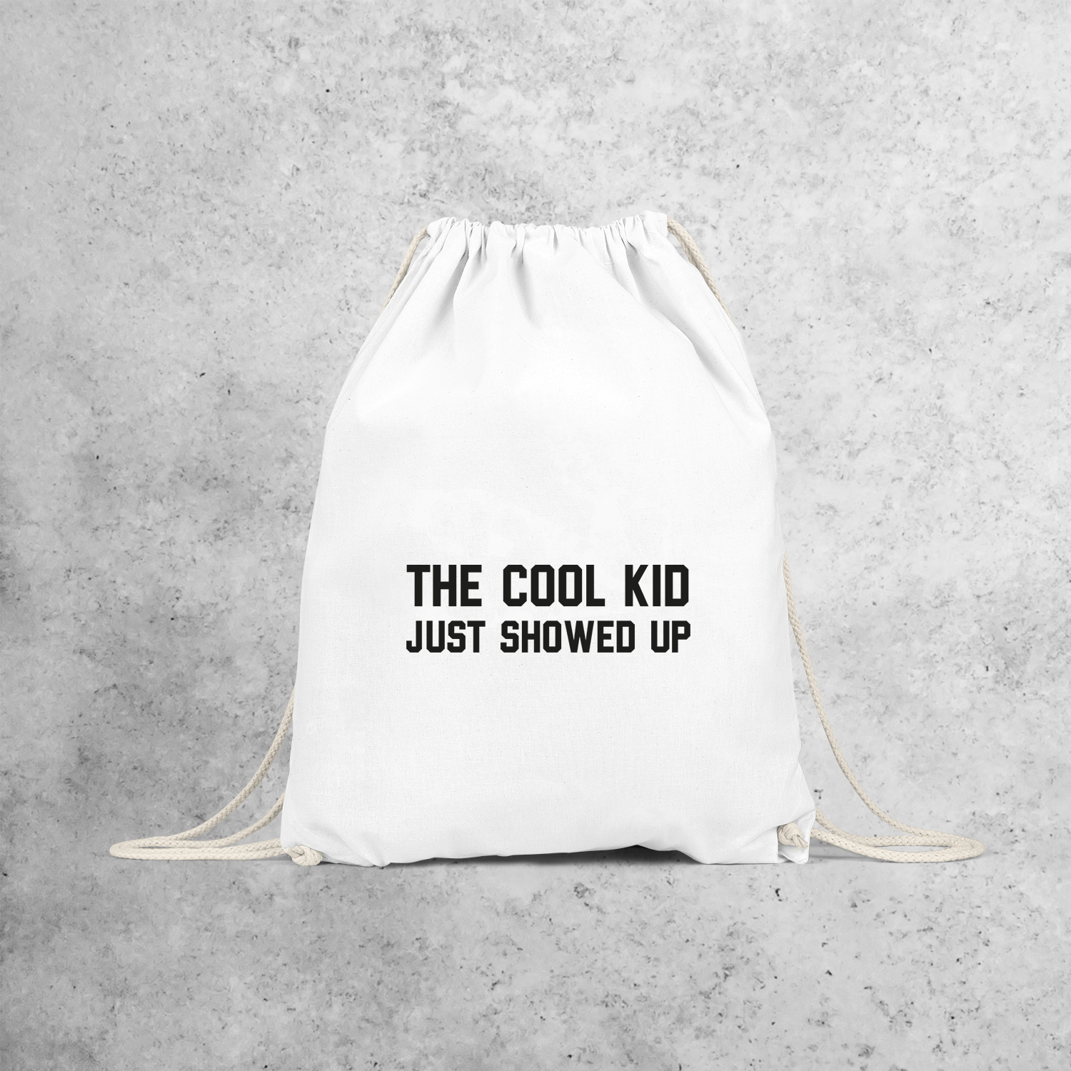 'The cool kid just showed up' backpack