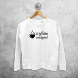 'To infinitea and beyond' sweater
