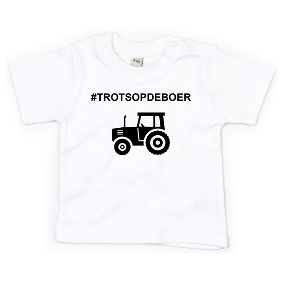 '#trotsopdeboer' baby shirt