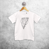 'True love' pizza kids shortsleeve shirt