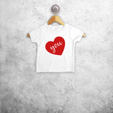 Big heart baby shortsleeve shirt