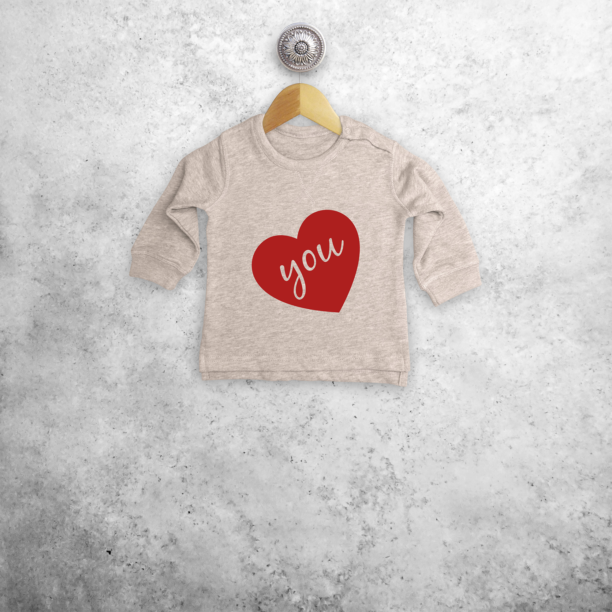 Big heart baby sweater