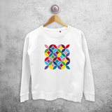 Colourful leaves sweater