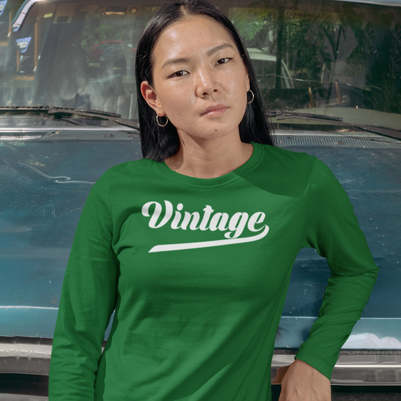 'Vintage' adult longsleeve shirt