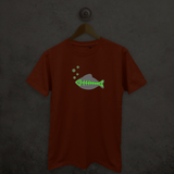 Fish glow in the dark adult shirt