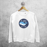 'Whale hello there' sweater
