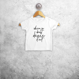 'When in doubt dance it out' baby shortsleeve shirt