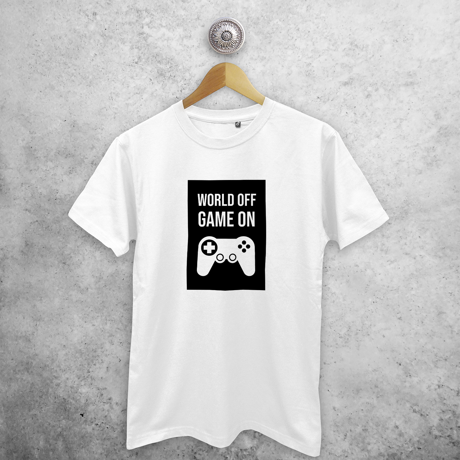 ‘World off – Game on’ volwassene shirt