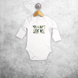 'You can't see me' baby longsleeve bodysuit