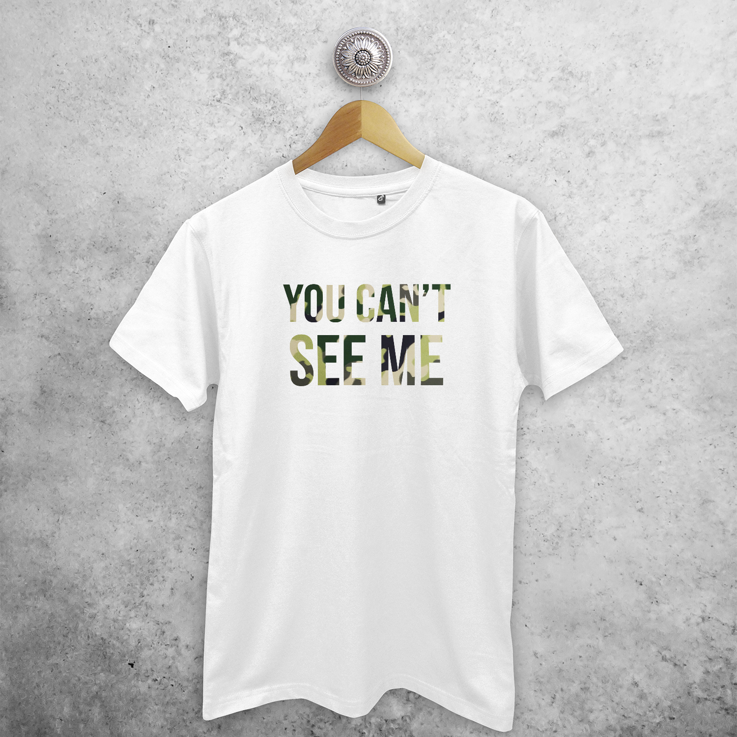 'You can't see me' adult shirt
