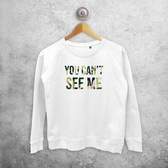 'You can't see me' sweater